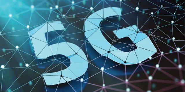 5G Grafik mit Netzstruktur für den Bericht der Bundesregierung